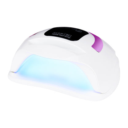 Glow S1 dual LED UV nail lamp, 168W, rose gold closed hood design