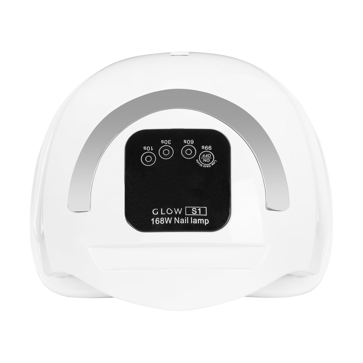Glow S1 nail lamp side profile showing the hood shape