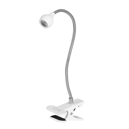 Glow Snake UV LED flash cure desk lamp, white with flexible gooseneck