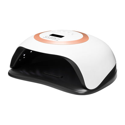 Glow V1 nail lamp front view with the curing chamber open