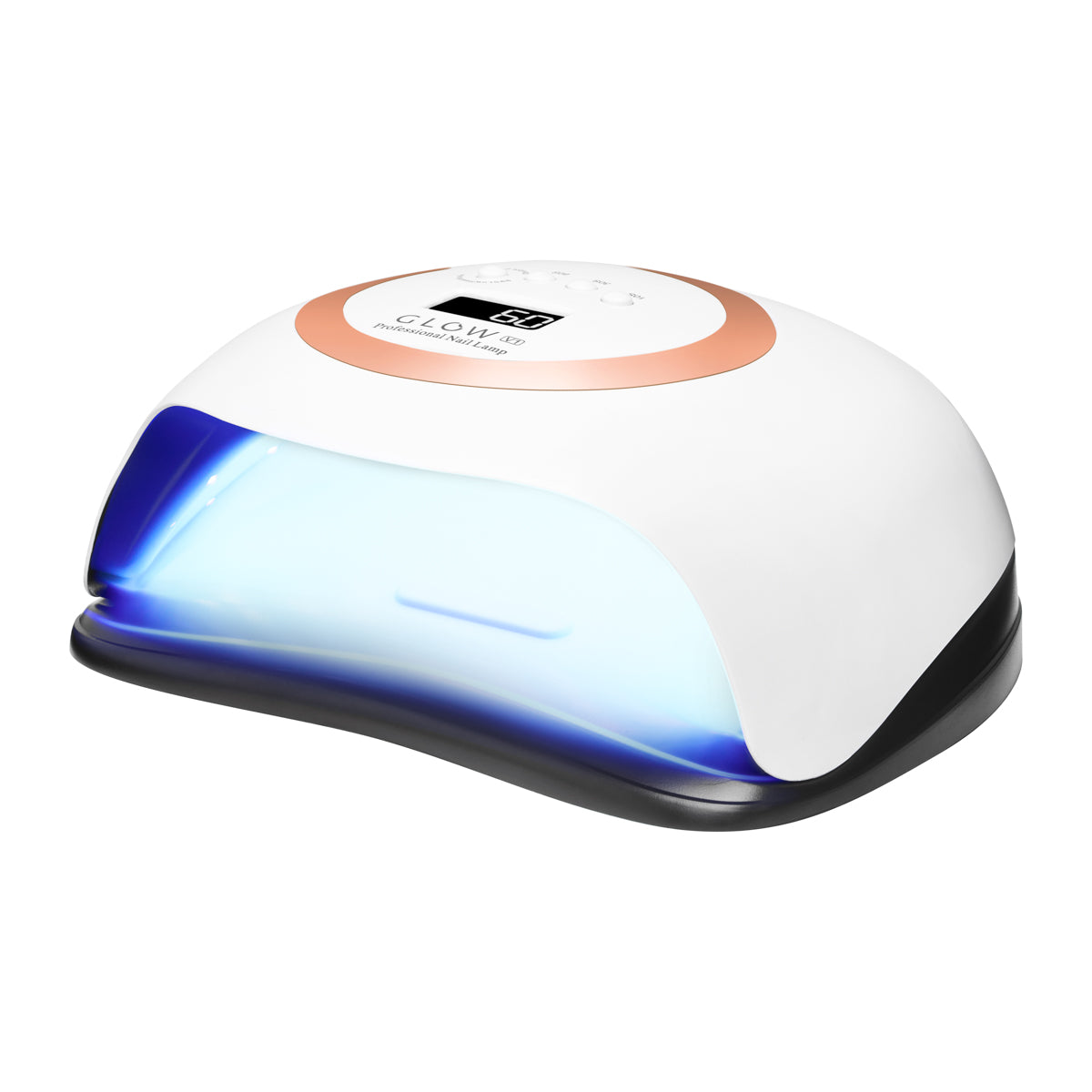 Glow V1 dual LED UV nail lamp, 168W, gold finish