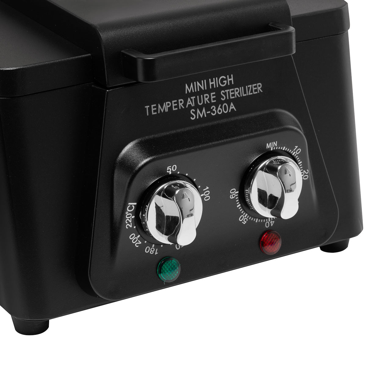 SM-360A sterilizer viewed from the side