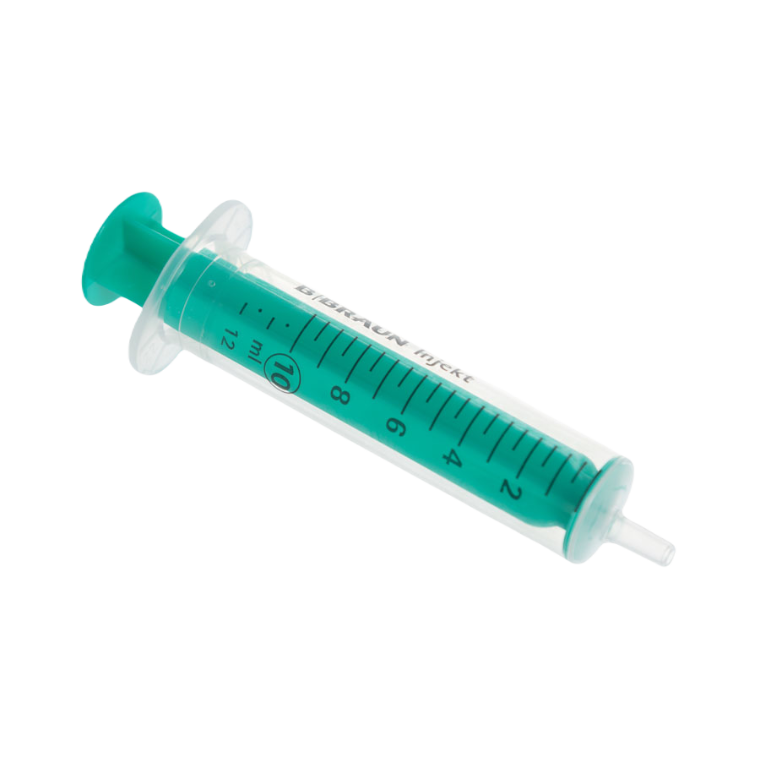 B.Braun Injekt Solo 10(12)ml two-part syringe LUER SLIP Eccentric 100pcs