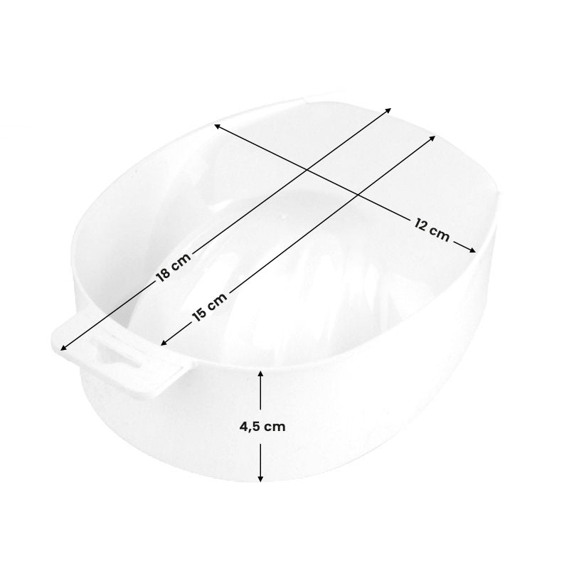 Manicure bowl shown from above