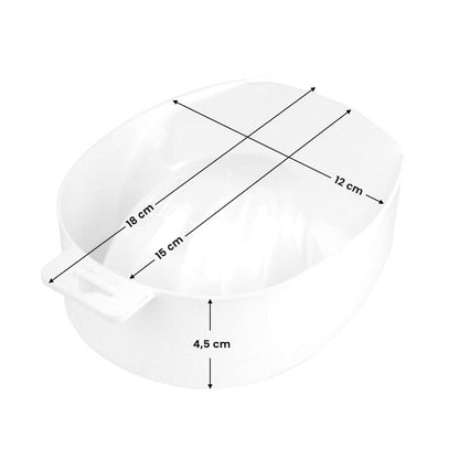 Manicure bowl shown from above