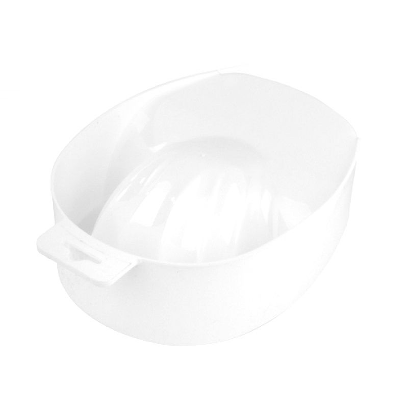 Manicure soaking bowl in white plastic