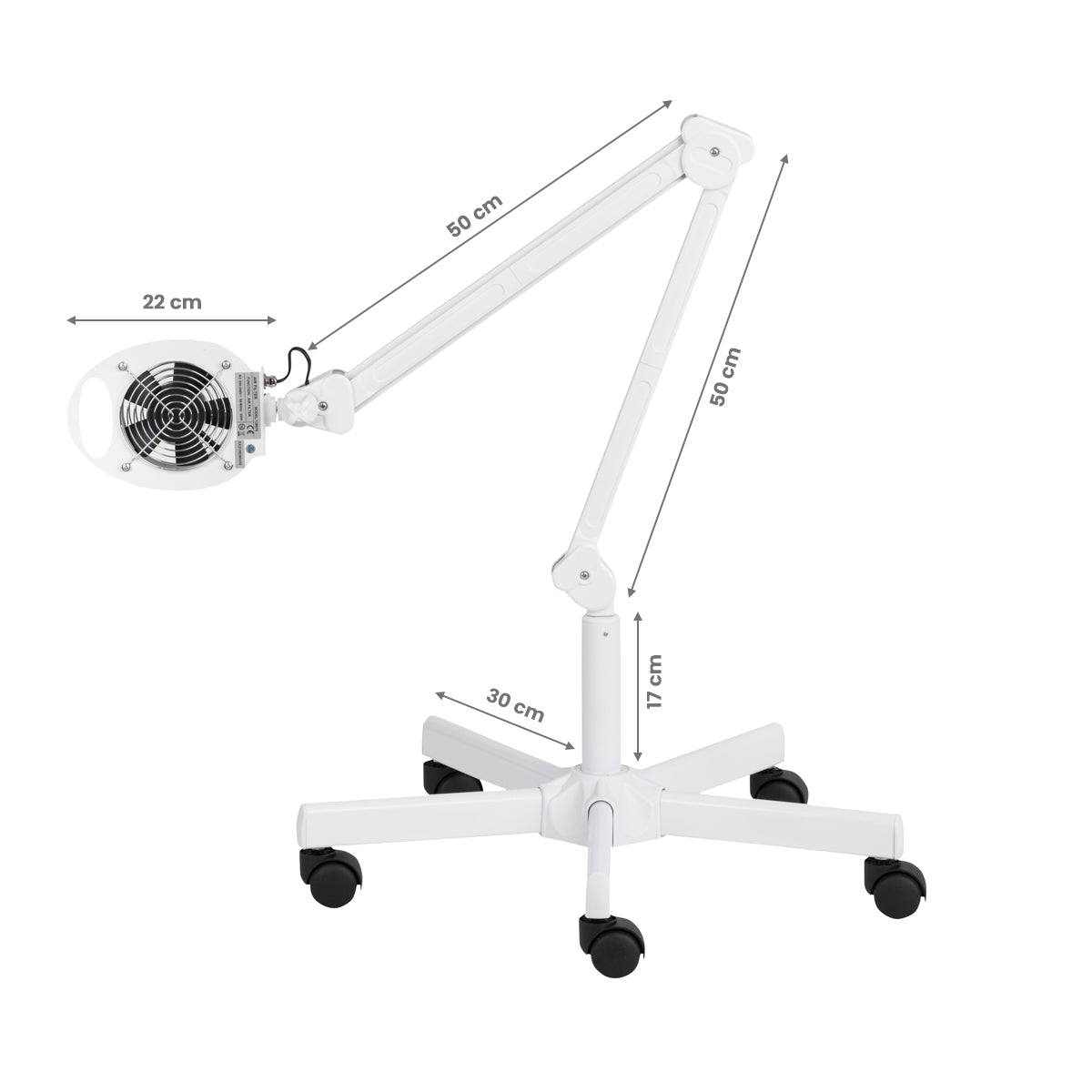 Momo 6606 nail dust extractor with mounting hardware