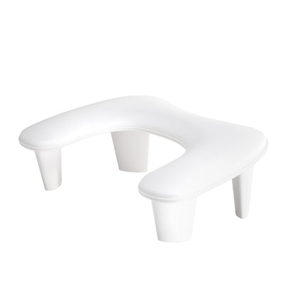 Momo Croissant manicure hand rest in white, curved form