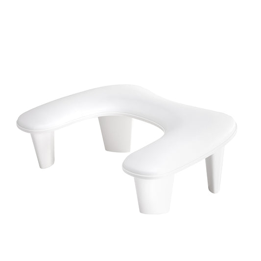 Momo Croissant manicure hand rest in white, curved form