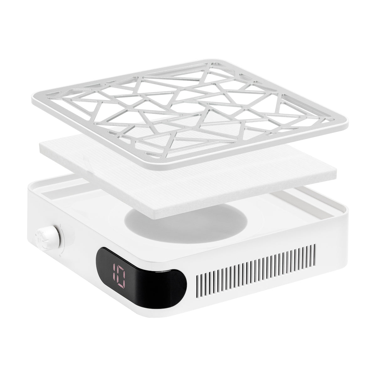 Momo P10 Pro dust extractor front view showing the intake