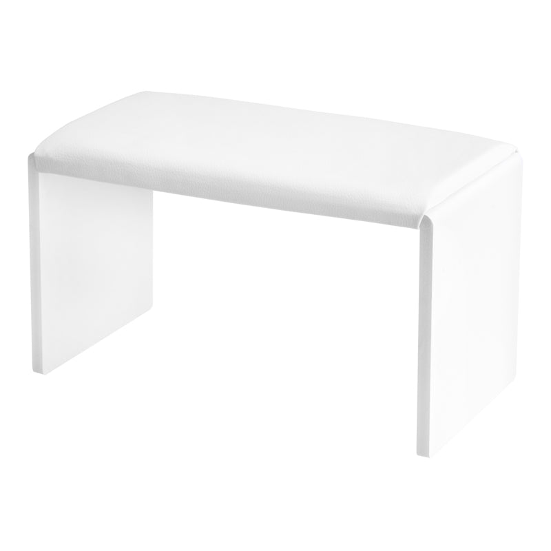 Momo Professional manicure hand rest in white with eco leather cushion