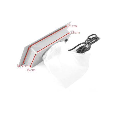 Momo S-41 silver built-in nail dust extractor with packaging