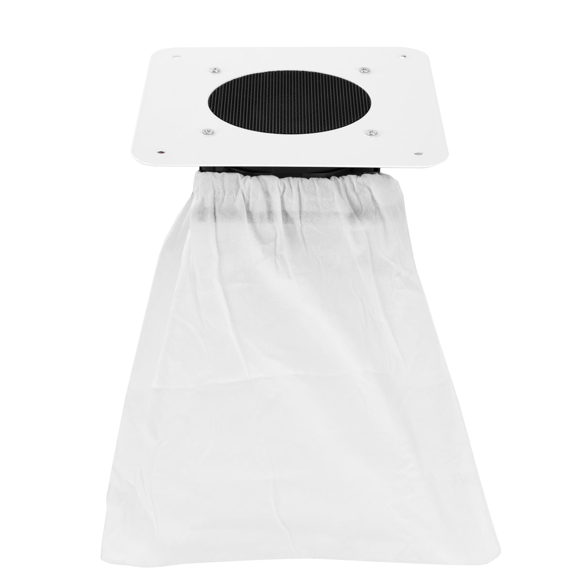 Momo X1W extractor recessed into a manicure table