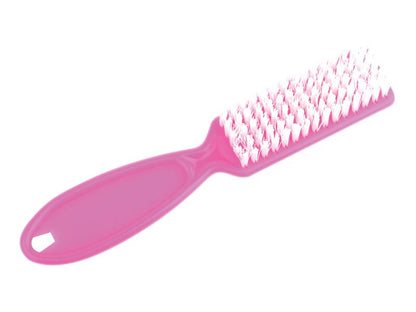 Nail cleaning brush with stiff bristles