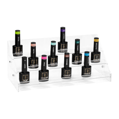 Nail polish display stand C40 in clear plastic