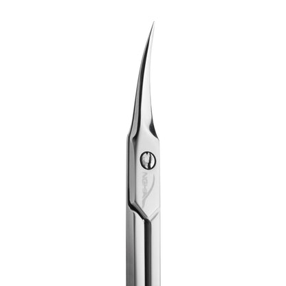 Nghia cuticle scissors KD.708 shown in the hand