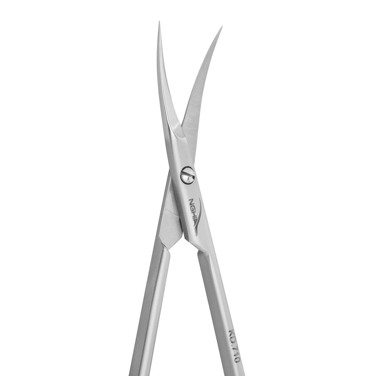 Nghia cuticle scissors KD.710 shown in the hand