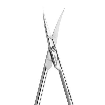 Nghia cuticle scissors KD.714 shown in the hand