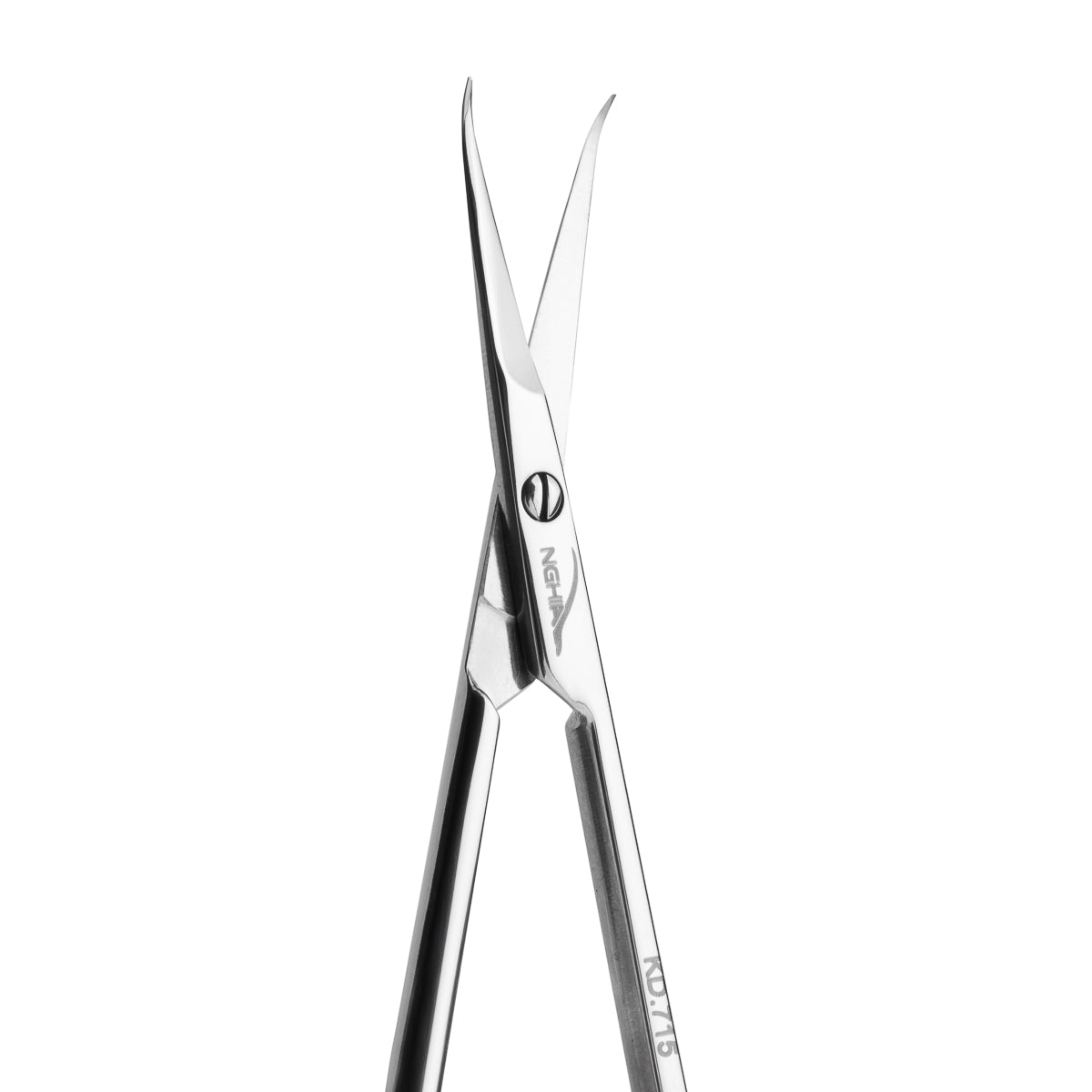 Nghia cuticle scissors KD.715 shown in the hand