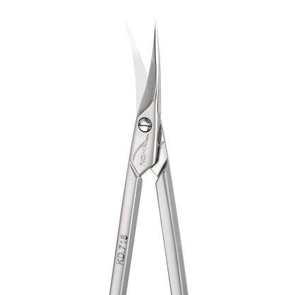 Nghia left-handed cuticle scissors KD.718 working tip detail