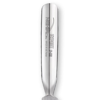 Nghia metal cuticle pusher P-06 spoon end detail