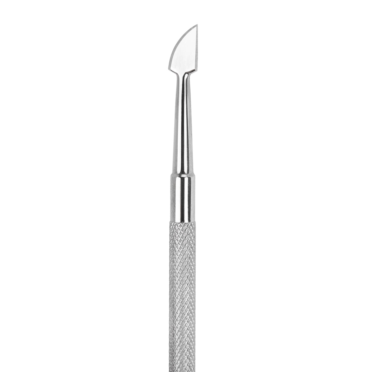 Nghia metal cuticle pusher P.20 shown in the hand