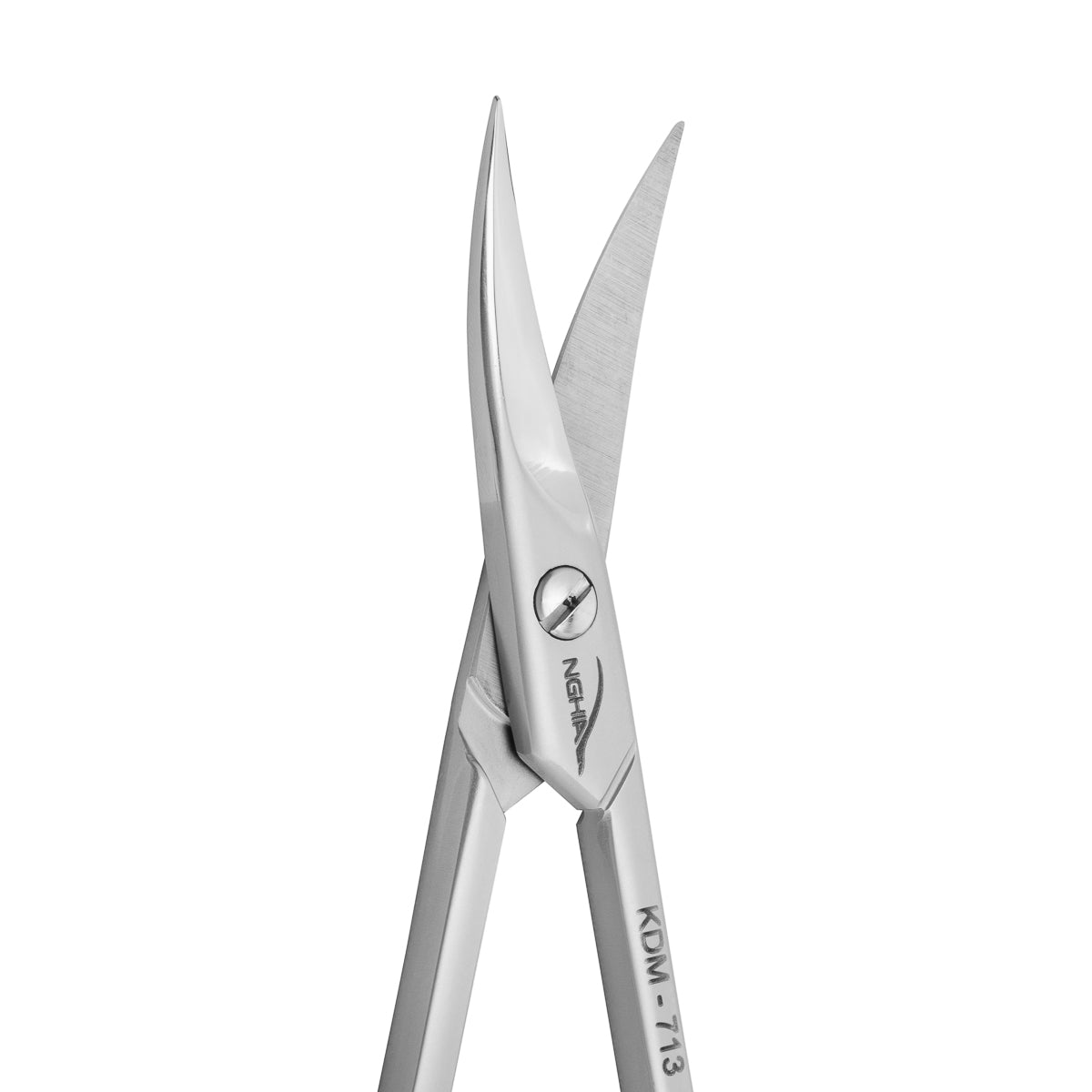 Nghia nail scissors KDM.713 shown in the hand