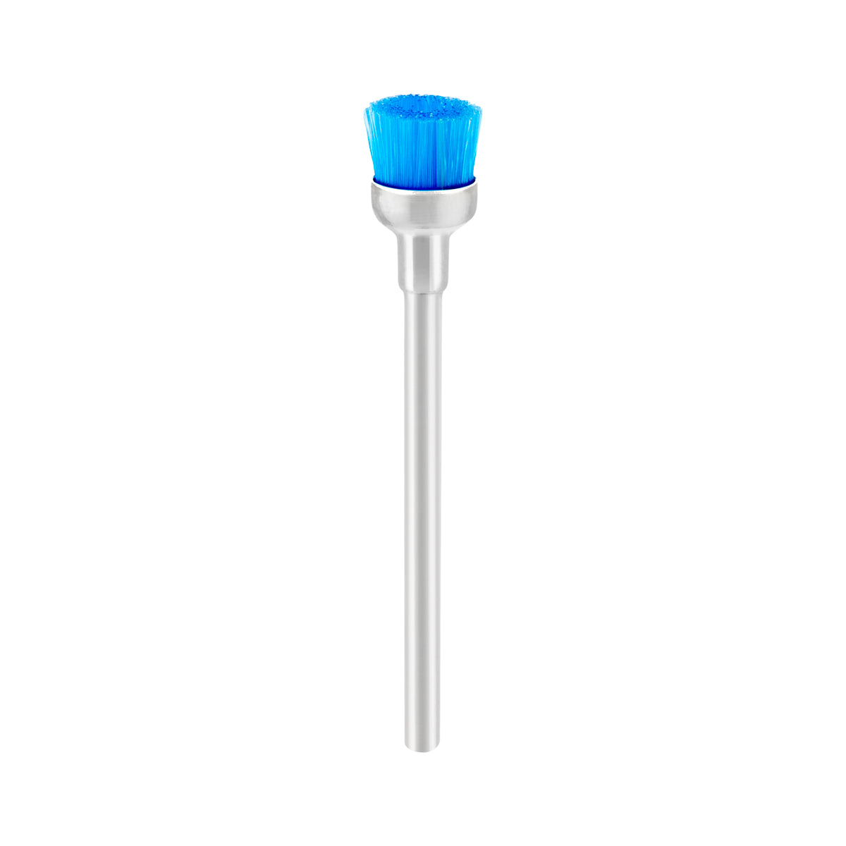 Nylon cleaning brush for nail drill bits, shaped as a bit with 2.32 mm shank