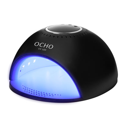 Ocho Nails 8 dual LED UV nail lamp, 84W, black