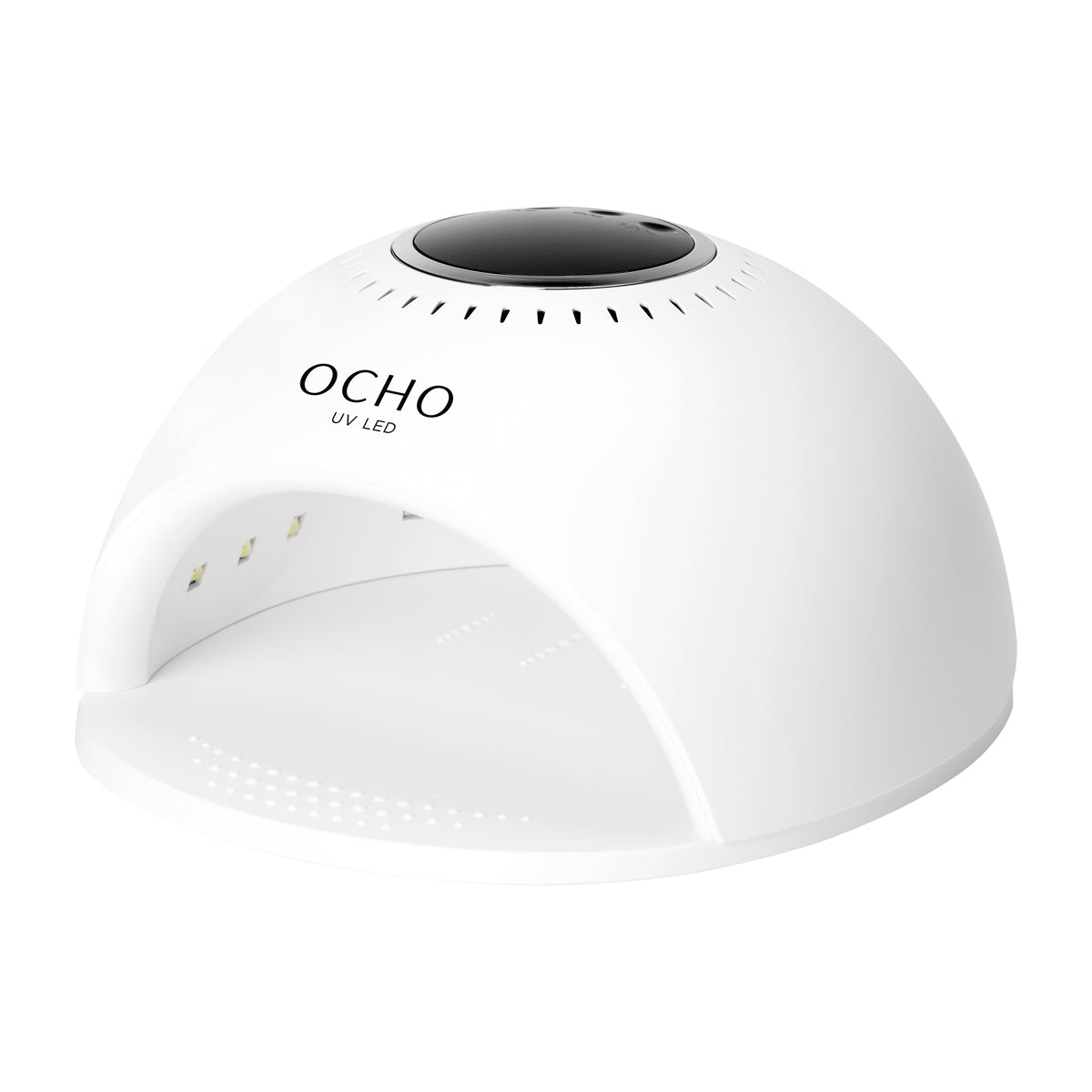 Ocho Nails 8 lamp front view with the curing chamber open