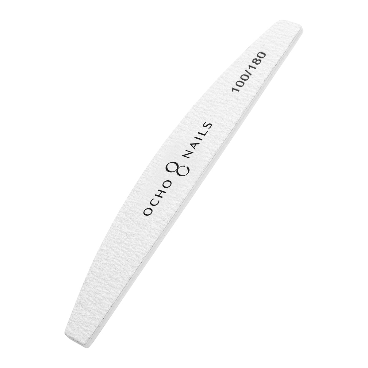Ocho Nails half-moon nail file, 100/180 grit