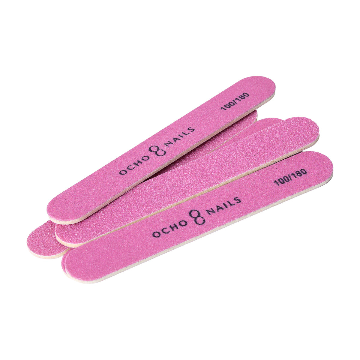 Ocho Nails mini nail files, 100/180 grit, pack of fifty