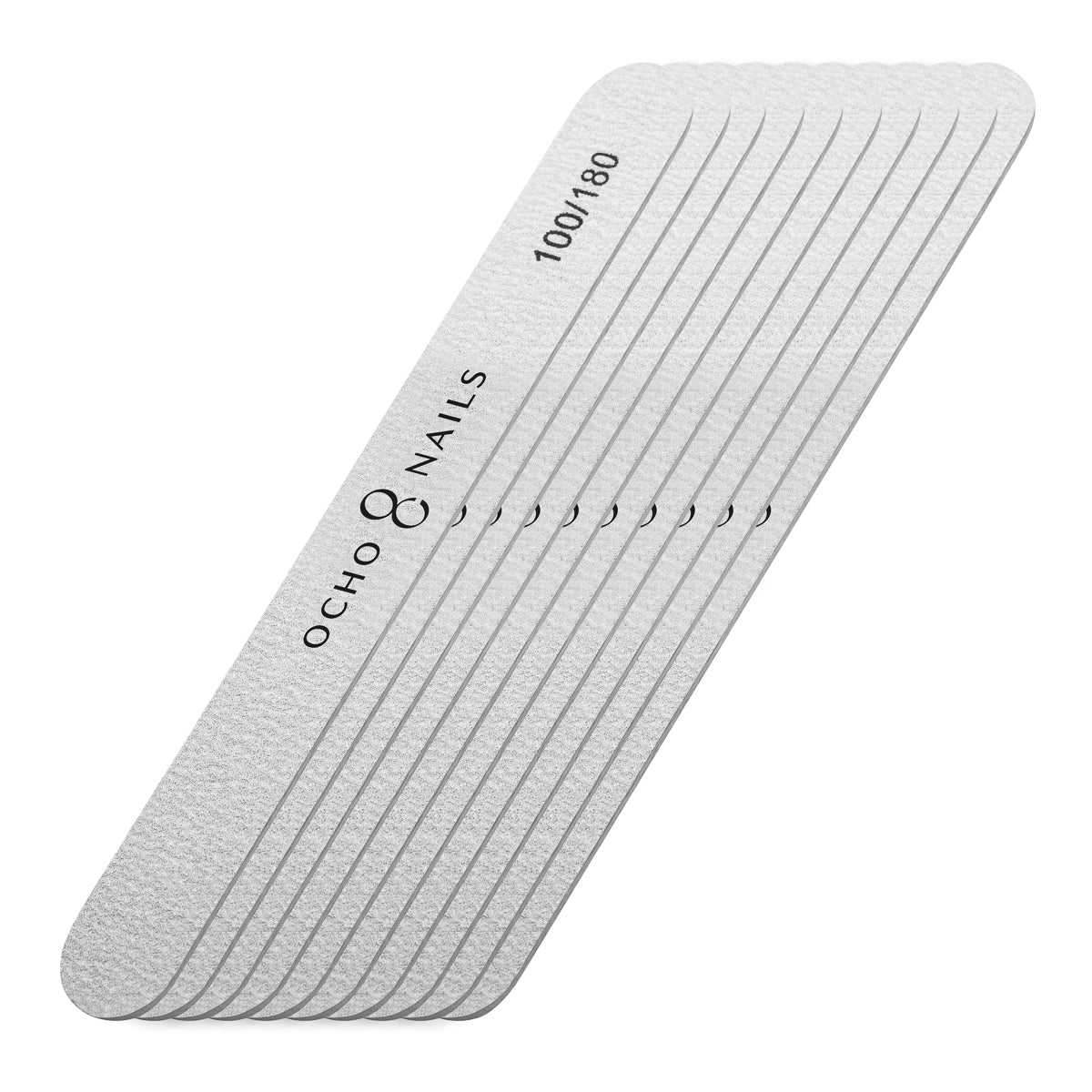 Ocho Nails straight file in use shaping a nail