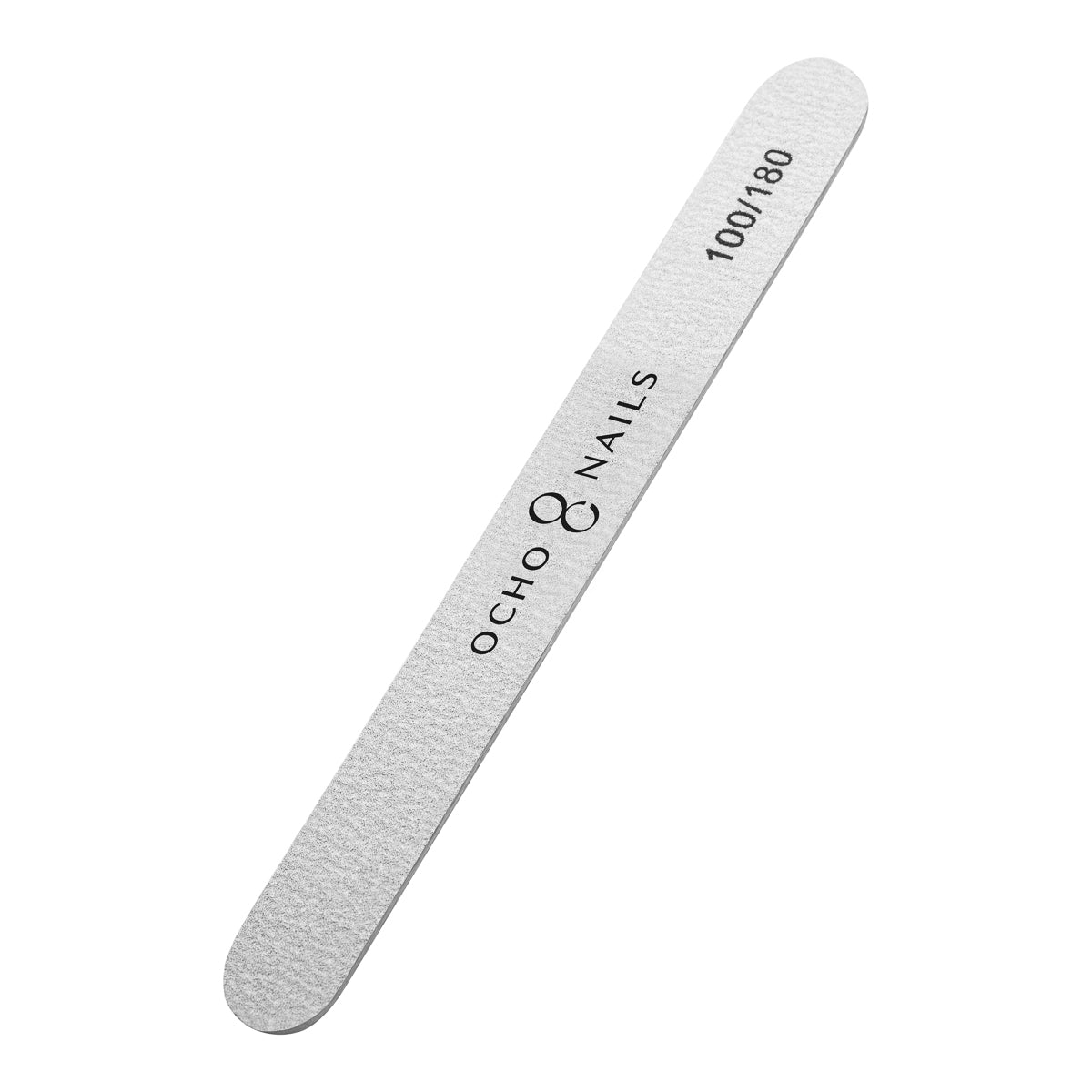 Ocho Nails straight file showing both grit faces