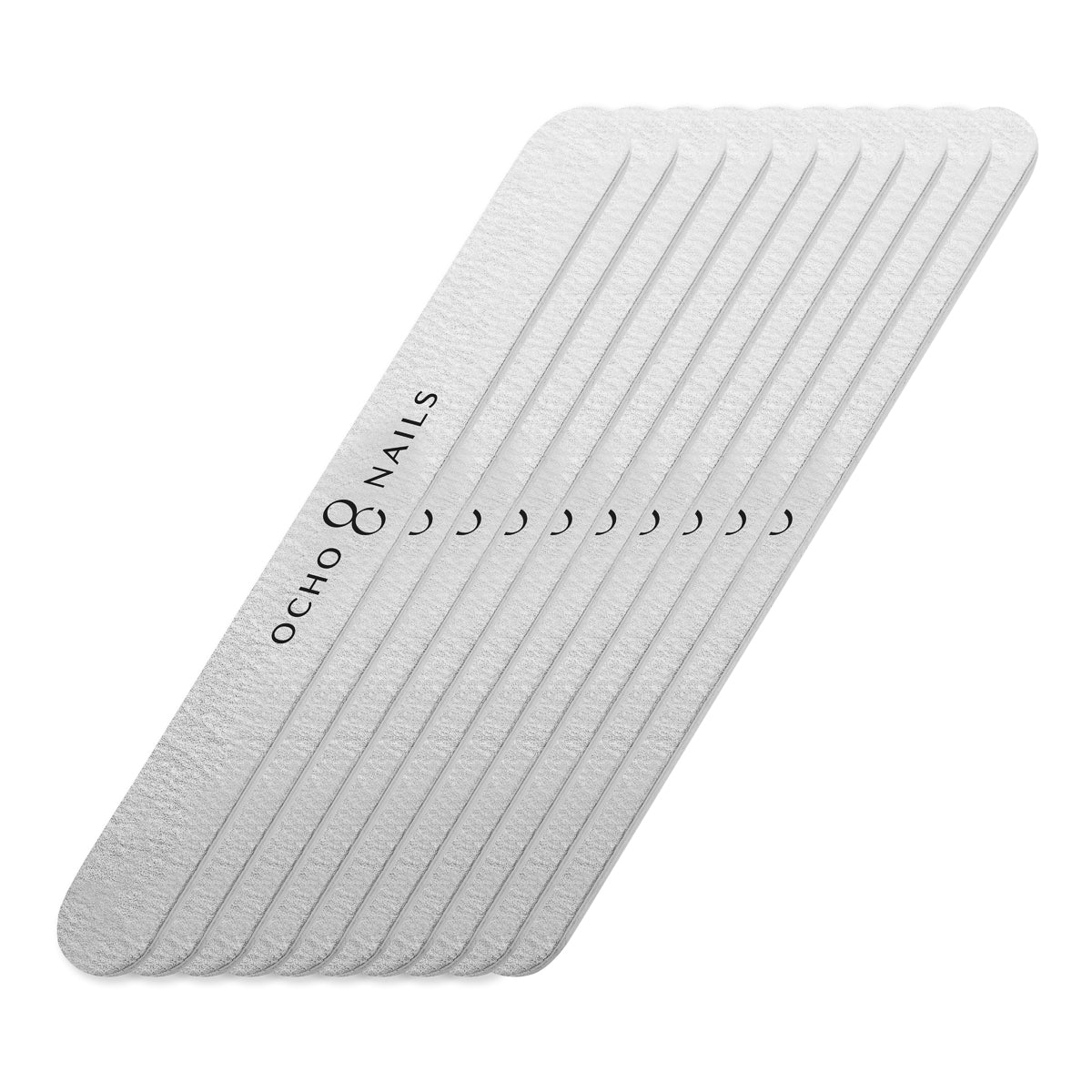 Ocho Nails straight file in use shaping a nail