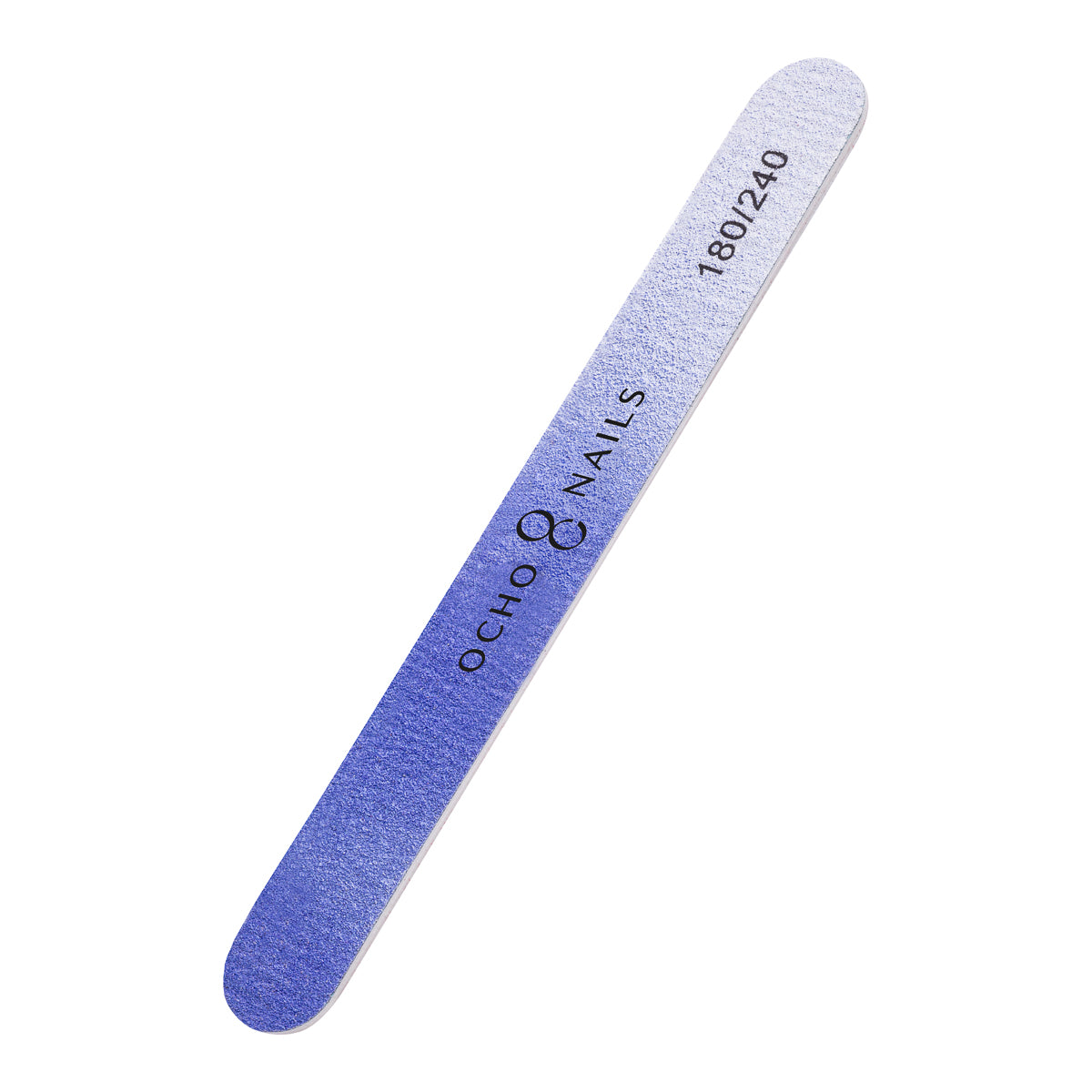 Ocho Nails straight file showing both grit faces