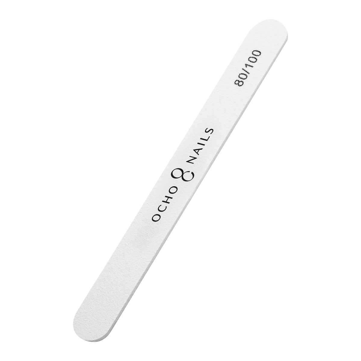 Ocho Nails straight file showing both grit faces