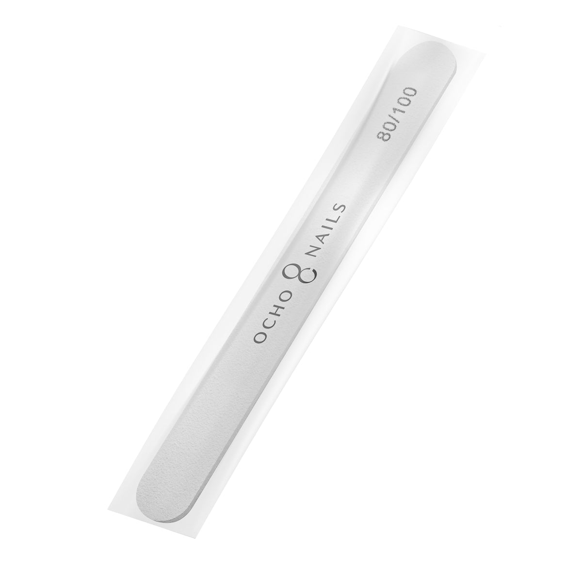 Ocho Nails straight nail file, 80/100 grit