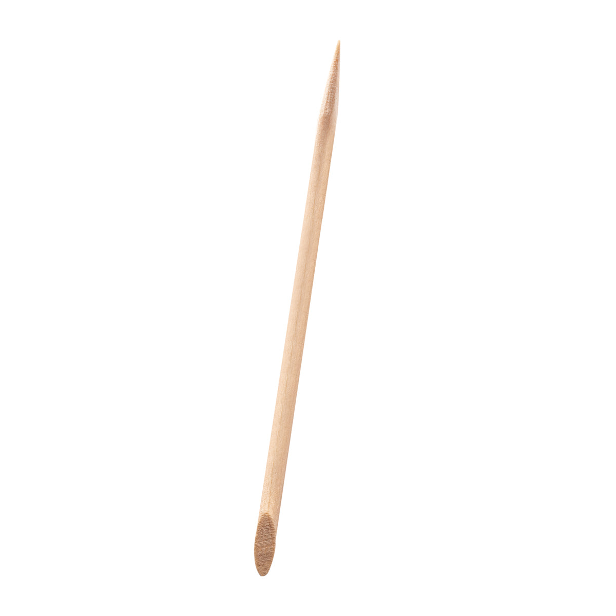Single Ocho Nails wooden cuticle stick, 11.5 cm, with spatula and pointed end