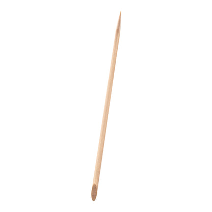 Single Ocho Nails wooden cuticle stick, 15 cm, with spatula and pointed end