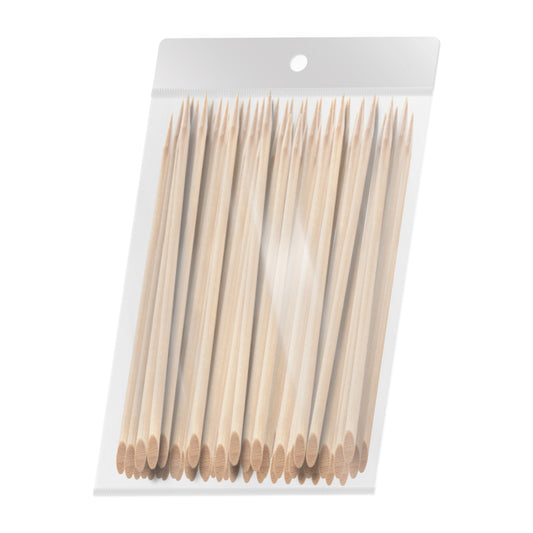 Pack of 100 Ocho Nails wooden cuticle sticks, 15 cm