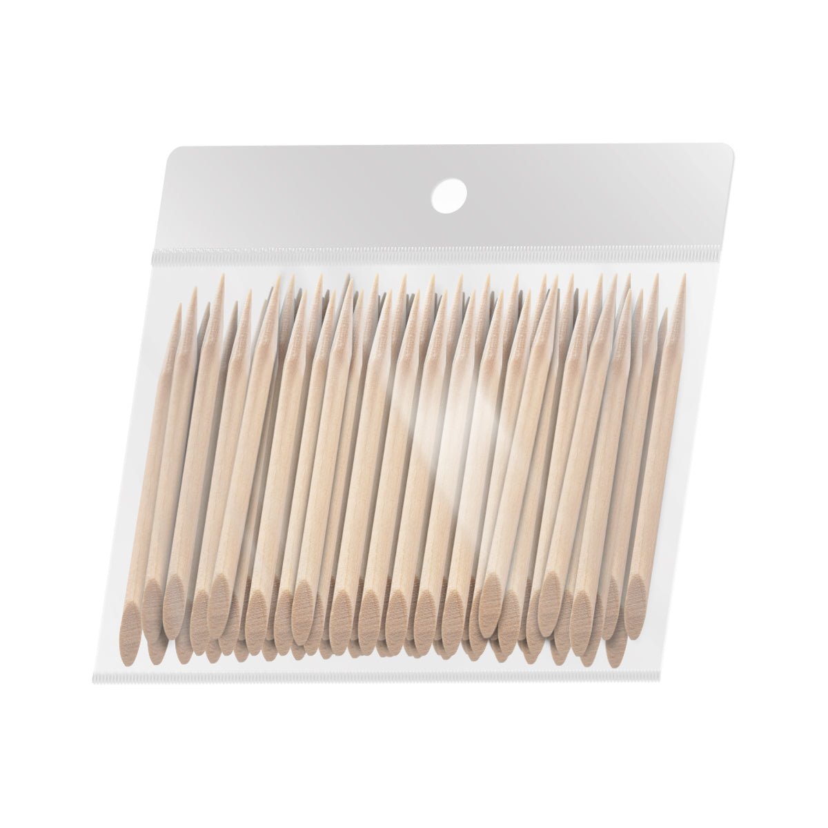 Pack of 100 Ocho Nails wooden cuticle sticks, 6.5 cm