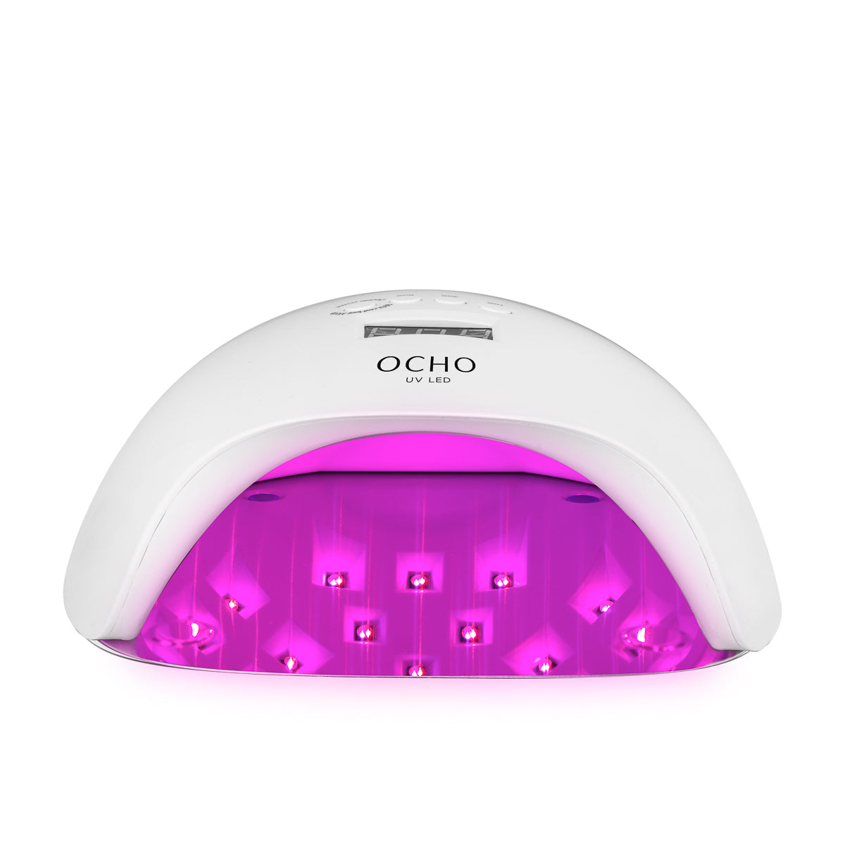 Ocho Nails X13 Plus mirrored base reflecting light under the nail