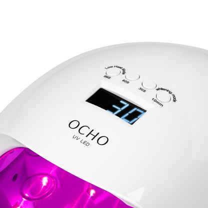 Ocho Nails X13 Plus control panel and timer buttons