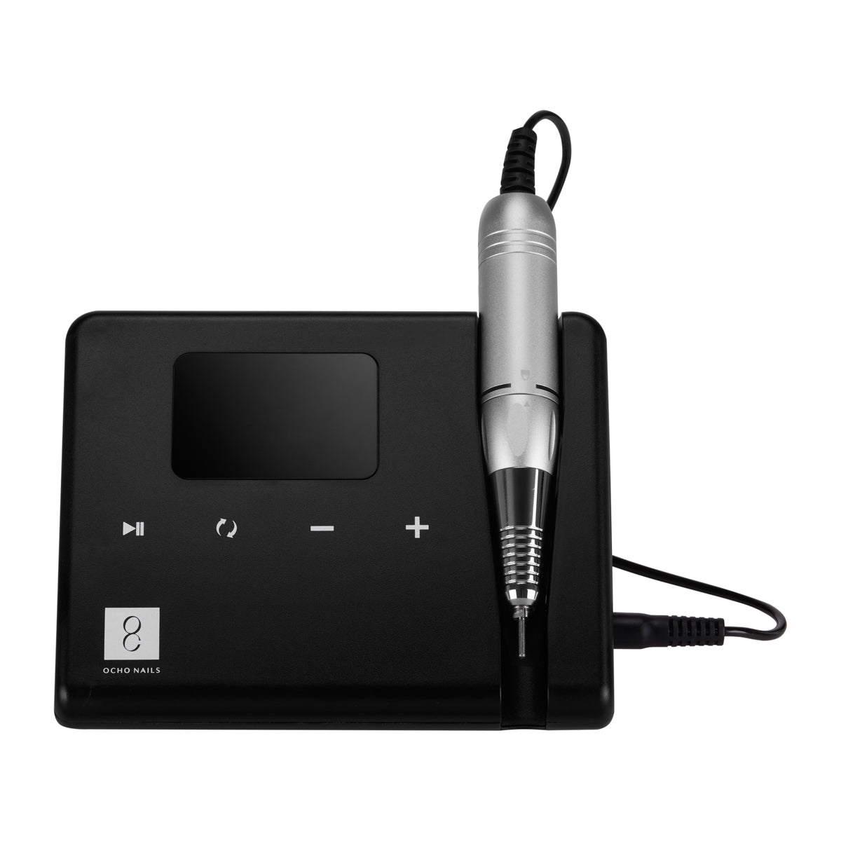 Ocho Technic 65W black nail drill machine with digital display and touch panel