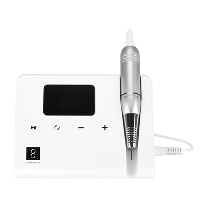 Ocho Technic 65W white nail drill machine with digital display and touch panel