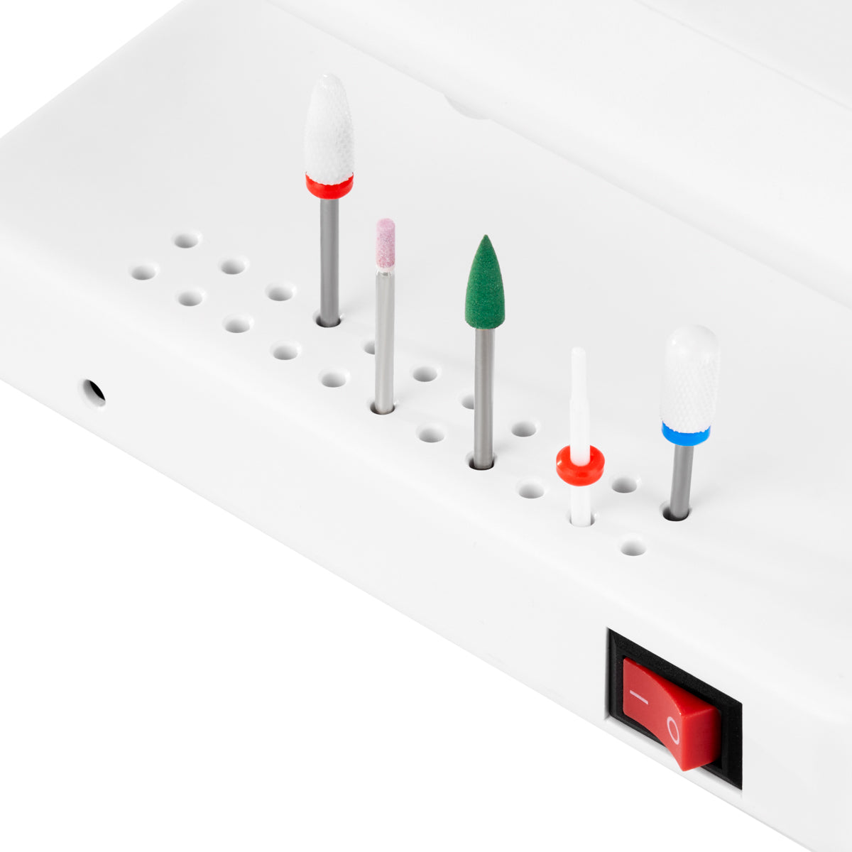 Ocho Technic 65W white nail drill machine with digital display and touch panel