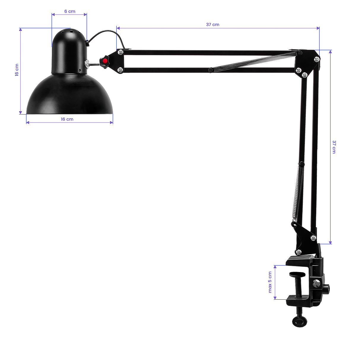 PiX 314 adjustable desk lamp with packaging