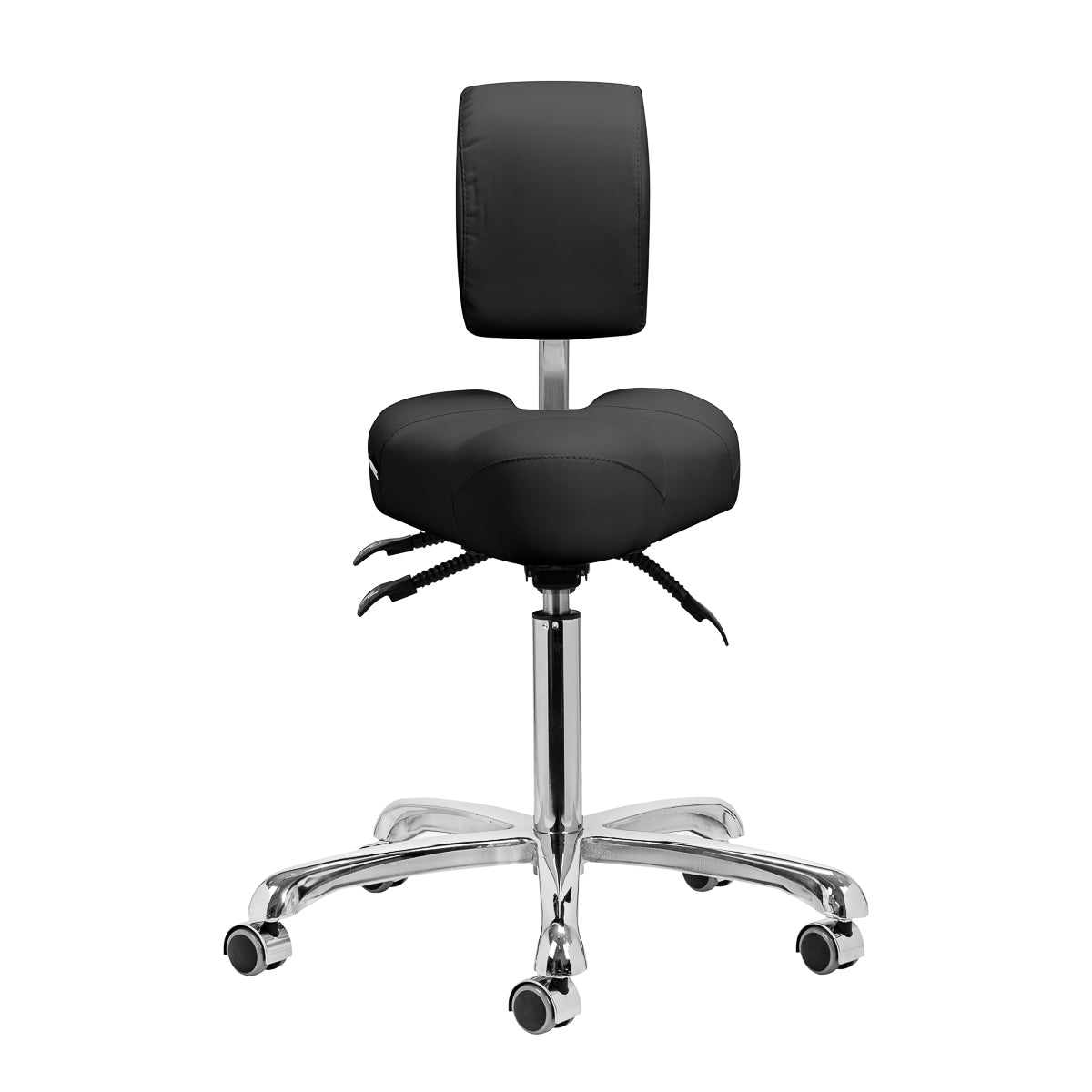 Giovanni 1005 podiatry stool black backrest detail