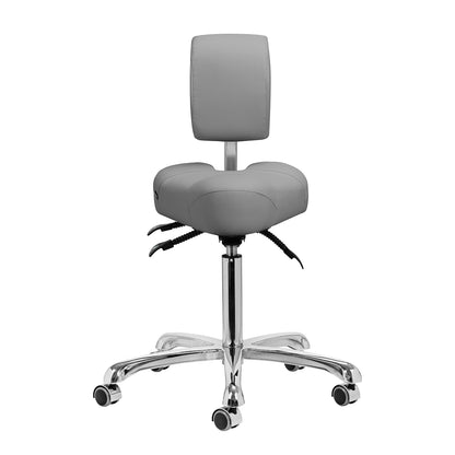 Giovanni 1005 podiatry stool grey backrest detail